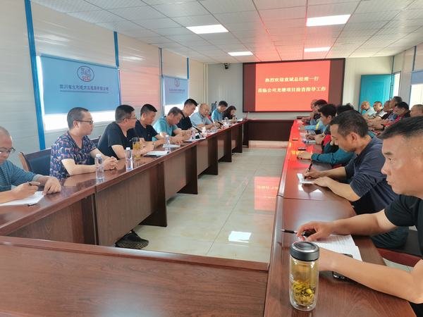 公司總經理袁斌一行到龍塘項目檢查指導工作