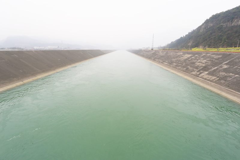 樂山沙灣電站尾水渠