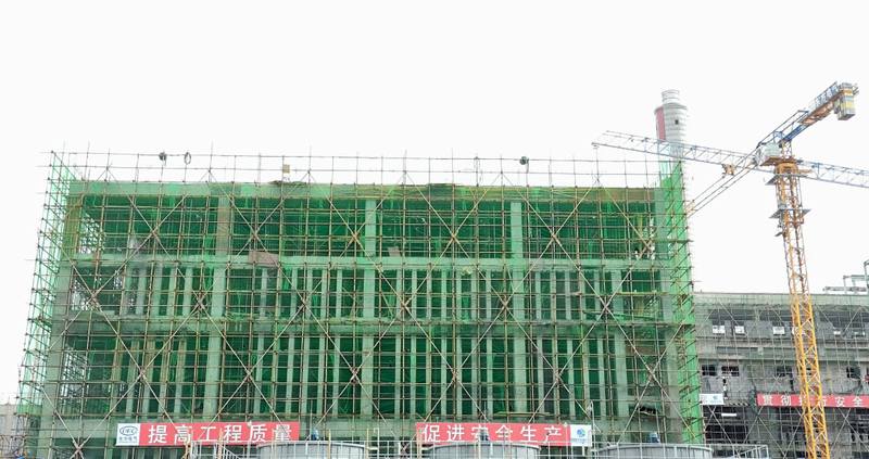 隴西熱電聯(lián)產(chǎn)項(xiàng)目換熱首站主體結(jié)構(gòu)全面封頂